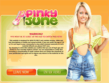 Tablet Screenshot of pinkyjune.com